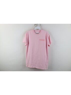 Kylie Jenner Womens Small Spell Out Thick Lingerie Short Sleeve T-Shirt Pink